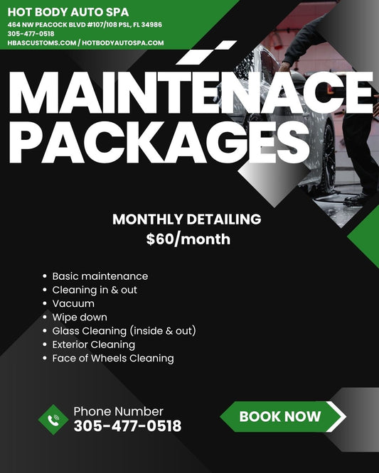Detailing Maintenance HOT BODY AUTO SPA